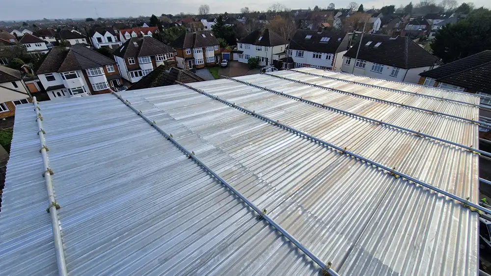 Fully Sheeted Temporary Roofing