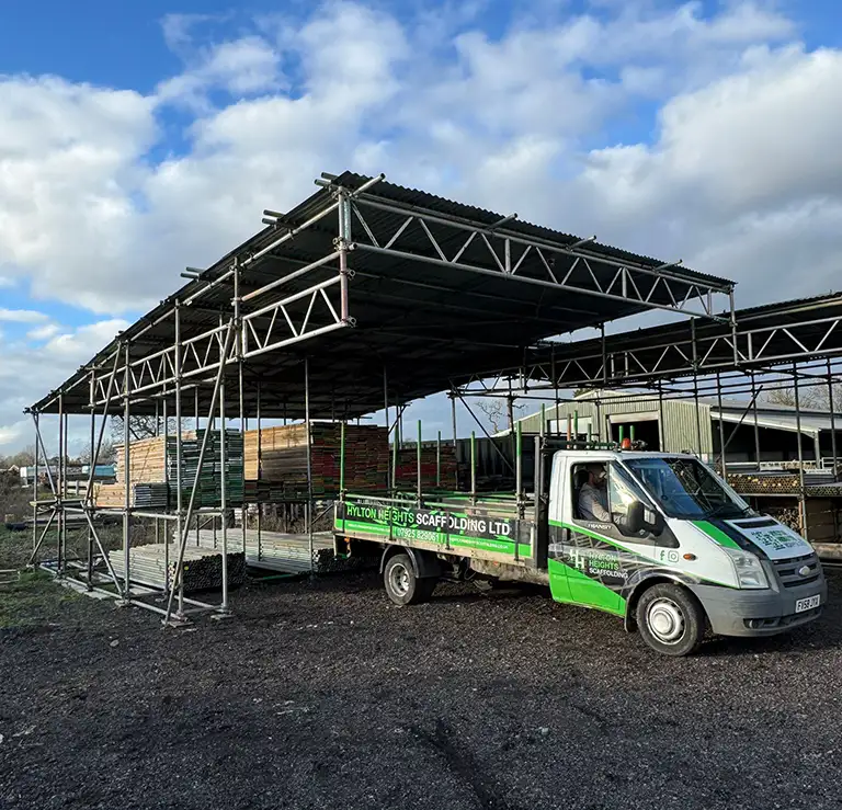 Tin Hat Temporary Roofing with Hylton Heights Van